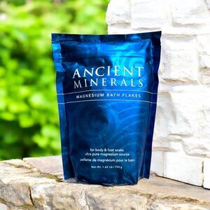 Ancient Minerals Magnesium Bath Flakes, 8 lbs, Natural Salt Soak for Wellness